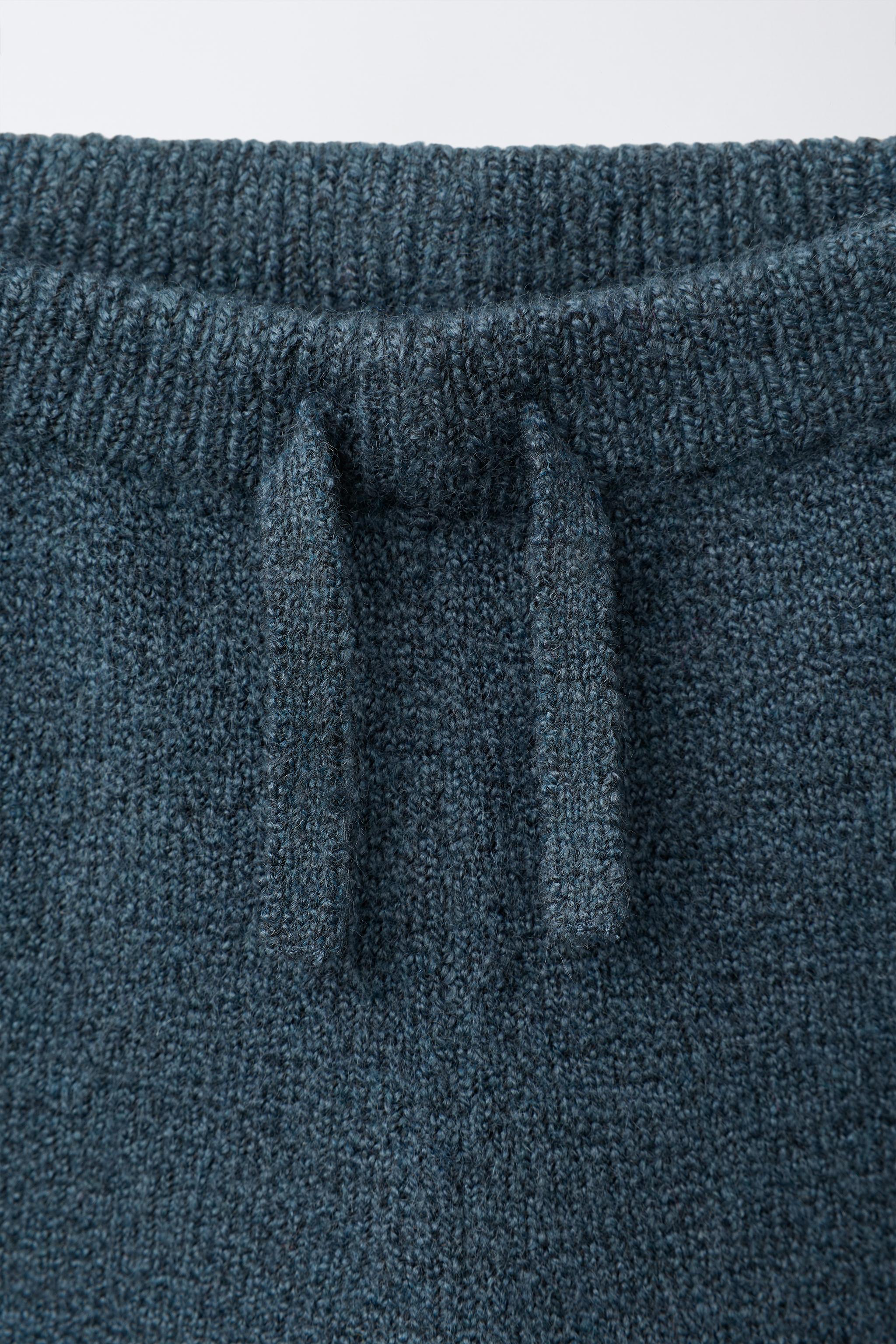 EMBROIDERED DOG KNIT PANTS